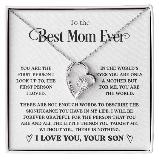 Best Mom Ever| Forever Grateful - Forever Love Necklace